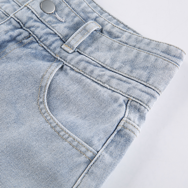 Rockmore-Women39S-Jeans-Skirt-Denim-Mini-Skirt-Ladies-Frayed-High-Waist-Short-Sk