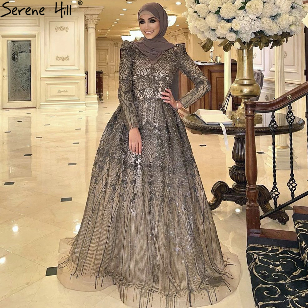 Serene-Hill-Muslim-Grey-Luxury-A-lineEvening-Dresses-Gowns-2022-A-Line-Beaded-Fo