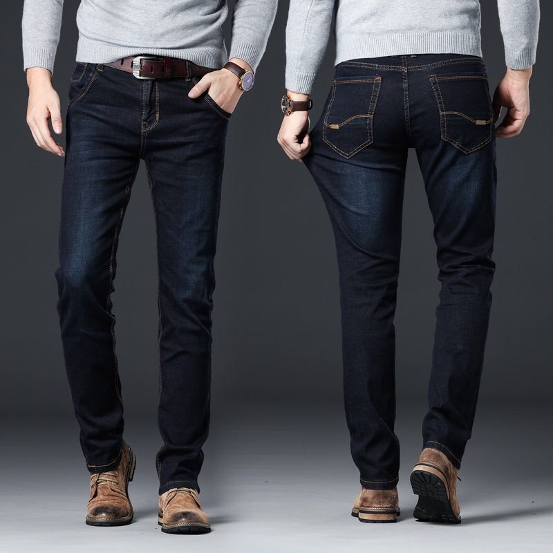 Spring-Autumn-2021-Men39s-Smart-Elastic-Jeans-Business-Fashion-Straight-Regular-