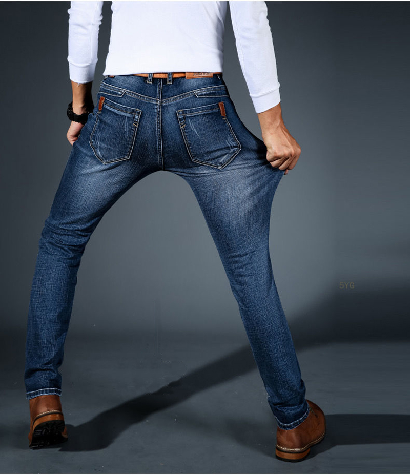 Spring-Autumn-2021-Men39s-Smart-Elastic-Jeans-Business-Fashion-Straight-Regular-